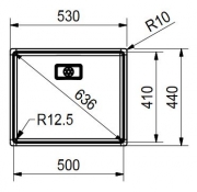 Eisinger Design-Line EDX 210 50, Edelstahl, mit Stopfenventil, 122.0262.469