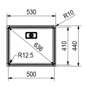 Eisinger Design-Line EDX 110 50, Edelstahl, mit Stsselventil D-Waste, 122.0200.129
