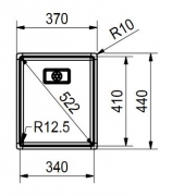 Eisinger Design-Line EDX 110 34, Edelstahl, mit Stopfenventil, 122.0262.464