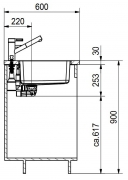 Eisinger Design-Line EDX 210 34, Edelstahl, mit Stsselventil D-Waste, 127.0200.222