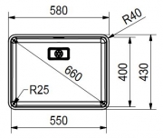 Eisinger Design-Line EDX 210 34, Edelstahl, mit Stopfenventil, 127.0262.470