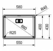 Eisinger Pure-Line, Edelstahl, PUX 110 55 mit Stsselventil inkl. Bettigungsknopf 122.0199.462