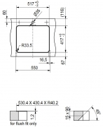 Eisinger Pure-Line, Edelstahl, PUX 210 50 mit Stsselventil inkl. Bettigungsknopf, 127.0199.585