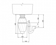 SMEG KITFD100, Abfallzerkleinerer, Leistung 1.0 PS