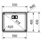 Eisinger Pure-Line, Edelstahl, PUX 110 50 mit Stsselventil inkl. Bettigungsknopf, 122.0199.581