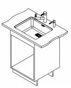 Eisinger Pure-Line, Edelstahl, PUX 110 50 mit Stsselventil inkl. Bettigungsknopf, 122.0199.581