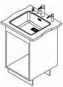 Eisinger Pure-Line, Edelstahl, PUX 210 45 mit Stsselventil inkl. Bettigungsknopf, 122.0199.634