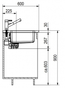 Eisinger Pure-Line, Edelstahl, PUX 110 34, Stsselventil inkl. Bettigungsknopf, 122.0199.638