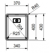 Eisinger Pure-Line, Edelstahl, PUX 110 34, Stsselventil inkl. Bettigungsknopf, 122.0199.638