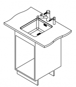 Eisinger Pure-Line, Edelstahl, PUX 110 34, Stsselventil inkl. Bettigungsknopf, 122.0199.638
