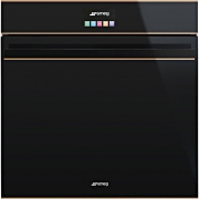 SMEG SFP6604NRE, Einbaubackofen, schwarz, Profilleisten Kupfer, EEK: A+, mit 5 Jahren Garantie!