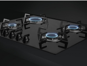 SMEG PVL664CN Gas-Glaskeramikkochfeld, Schwarz, C-Schliff, 60cm, mit 5 Jahren Garantie!