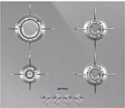 SMEG PXL664 Gas-Kochfeld, Edelstahl satiniert, 60cm, mit 5 Jahren Garantie!