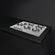 SMEG PXL6106 Gas-Kochfeld, Edelstahl satiniert, 100cm, mit 5 Jahren Garantie!