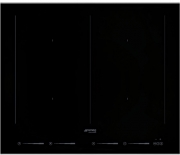 SMEG SIM662WLDX Induktionskochfeld Glaskeramik, schwarz, Profilleisten in Edelstahl, 60cm, mit 5 Jahren Garantie!