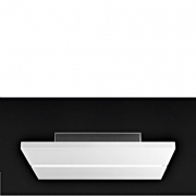 Smeg KSCF90B Umluft-Deckenlfter, Weissglas mattiert, 90 cm, mit 5 Jahren Garantie!