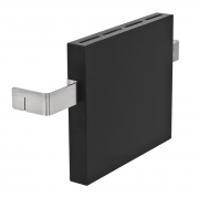 Jokodomus Seitlicher Messerhalter Corian Schwarz, Cun 900123