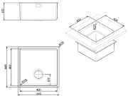 SMEG VSTR40-2 Unterbausple, Edelstahl, 44 cm