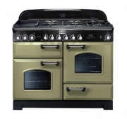 Falcon Classic Deluxe 110, Range Cooker, Gaskochfeld, 110 cm, Farbe Racing Green, mit 5 Jahren Garantie!