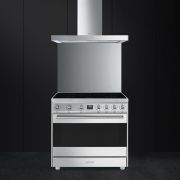SMEG C9IMX9 Kombi-Standherd, Edelstahl, Induktion, 90 cm, Energieeffizienzklasse A, mit 5 Jahren Garantie!