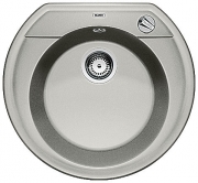 Blancorondoval 45 Silgranit PuraDur 2, Farbe perlgrau, 520603