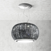 Elica Interstellar BL/F/65 Inselhaube, Edelstahl und Glas Schwarz, PRF0120253A. Mit 5 Jahren Garantie!