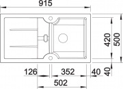 Blancoidessa 5 S Keramik, Farbe schwarz, 516082