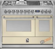 Steel Genesi 120, Rangecooker, 120 cm, Combisteam, Farbe Creme, G12SF-4TMCR, mit 5 Jahren Garantie!