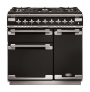 Falcon Elise 90, Range Cooker, Gaskochfeld, 90 cm, Farbe Gloss Black, mit 5 Jahren Garantie!