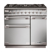 Falcon Elise 90, Range Cooker, Gaskochfeld, 90 cm, Farbe Stainless Steel, mit 5 Jahren Garantie!