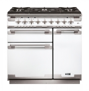Falcon Elise 90, Range Cooker, Gaskochfeld, 90 cm, Farbe White, mit 5 Jahren Garantie!