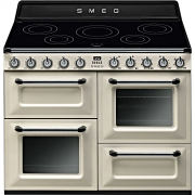SMEG TR4110IRW Kochzentrum, Induktionskochmulde, Weinrot, 110 cm, EEK: A/A, mit 5 Jahren Garantie!