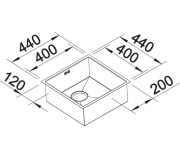 Blanco Zerox 400-U, Edelstahl Durinox, Steelart, InFino Ablauf, 521558