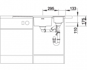 Blanco Axis III 6 S-IF Edition, Becken links, InFino Ablauf, 522107