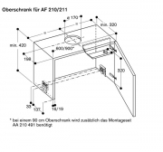 Gaggenau AF 210 161, Flachschirm-Haube Serie 200, Edelstahl, 60 cm. Mit 5 Jahren Garantie!
