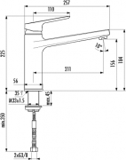 Ideal Standard CeraPlan 4, chrom, Fensterarmatur, 5024103