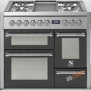Steel Genesi 100, Rangecooker, 100 cm, Multifunktion, 3 �fen, Farbe Anthrazit, G10FFF-6WAN, mit 5 Jahren Garantie!