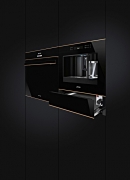 SMEG CMS4601NR Einbau-Kaffeevollautomat, Schwarzglas/Kupfer, 45 cm, mit 5 Jahren Garantie!