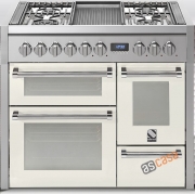 Steel Genesi 100, Rangecooker, 100 cm, Multifunktion, 3 �fen, Farbe Nuvola, G10FFF-4TNA, mit 5 Jahren Garantie!