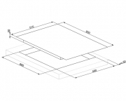 SMEG SIM693WLDX Glaskeramikkochfeld, Schwarz/Edelstahl, Induktion, 90 cm, mit 5 Jahren Garantie!