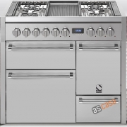 Steel Genesi 100, Rangecooker, 100 cm, Multifunktion, 3 �fen, Farbe Edelstahl, G10FFF-D-6LSS, mit 5 Jahren Garantie!