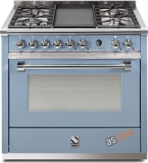 Steel Ascot 90, Rangecooker, 90 cm, Combisteam, Farbe Celeste, A9S-6WCE, mit 5 Jahren Garantie!
