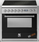 Steel Genesi 90, Rangecooker, 90 cm, Multifunktion, Farbe Schwarz, G9F-6WBA, mit 5 Jahren Garantie!