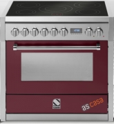 Steel Genesi 90, Rangecooker, 90 cm, Multifunktion, Farbe Bordeauxrot, G9F-6WBR, mit 5 Jahren Garantie!