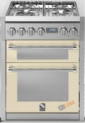 Steel Genesi 70, Rangecooker, 70 cm, Multifunktion, 2 fen, Farbe Crema, G7FF-4CR, mit 5 Jahren Garantie!