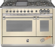 Steel Ascot 120, Rangecooker, 120 cm, Combisteam, Farbe Creme, A12SF-6TCR , mit 5 Jahren Garantie!