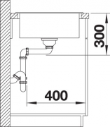 Blanco Idento XL 6 S Keramik PuraPlus, Farbe kristallweiss gl�nzend, InFino Ablauf, 522129