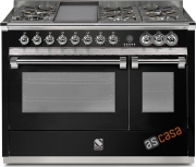 Steel Ascot 120, Rangecooker, 120 cm, Multifunktion, Farbe Schwarz, A12FF-4TFBA , mit 5 Jahren Garantie!