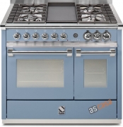 Steel Ascot 100, Rangecooker, 100 cm, Combisteam, Farbe Celeste, A10SF-4MCE , mit 5 Jahren Garantie!