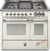 Steel Ascot 100, Rangecooker, 100 cm, Combisteam, Farbe Nuvola, A10SF-4MNA , mit 5 Jahren Garantie!